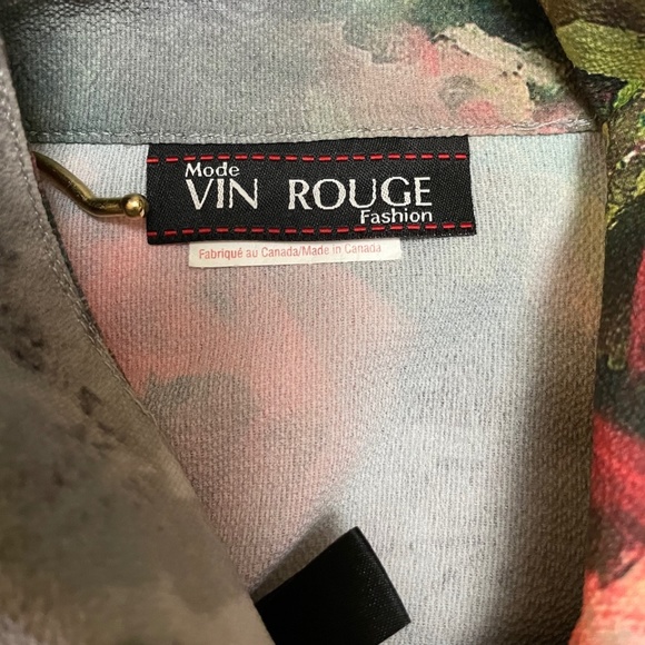 Mode Vin Rouge Beautiful Summer blouse, “Looks like a watercolour” colour. 🖼️ M - Picture 5 of 11